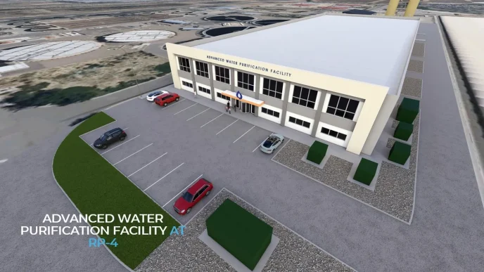 The planned Advanced Water Purification Facility in Rancho Cucamonga.