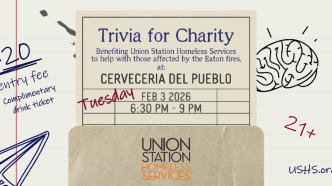 Trivia for Charity event to benefit Union Station Homeless Services at Cervecería del Pueblo in Pasadena.