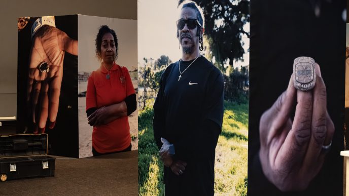 Sipoo Shelene Hearring, at left, and Tyrone Owens.