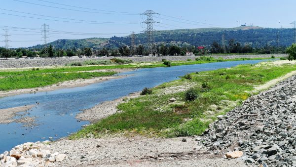 The San Gabriel River.