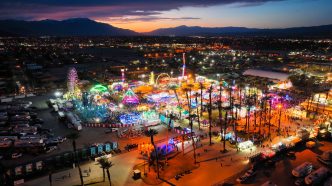 The Riverside County Fair & National Date Festival as seen from above.