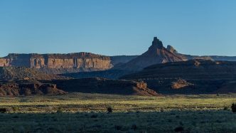 The sandstone formations in Bears Ears National Monument, Utah.