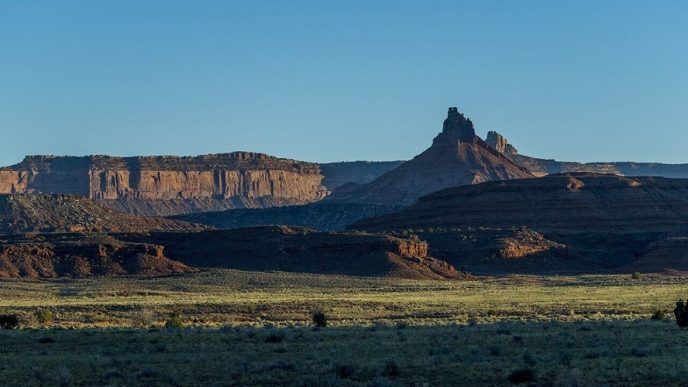 The sandstone formations in Bears Ears National Monument, Utah.