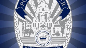 Pasadena police badge.