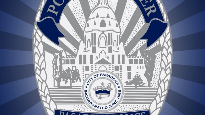 Pasadena police badge.