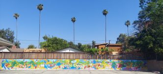 The completed "Healing and Hope" mural unveiled.