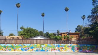 The completed "Healing and Hope" mural unveiled.
