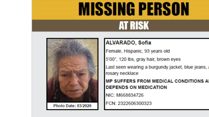 Sofia Alvarado, 93, was reported missing in San Gabriel.