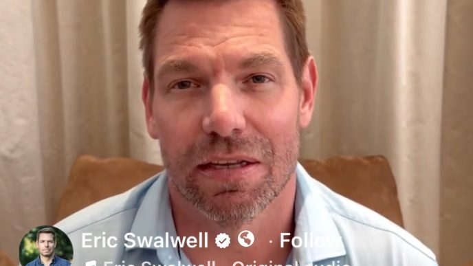 Rep. Eric Swalwell denies allegations of sexual misconduct and hiring an undocumented immigrant in a social media video.