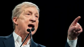 California gubernatorial candidate Tom Steyer on Feb. 21, 2026.