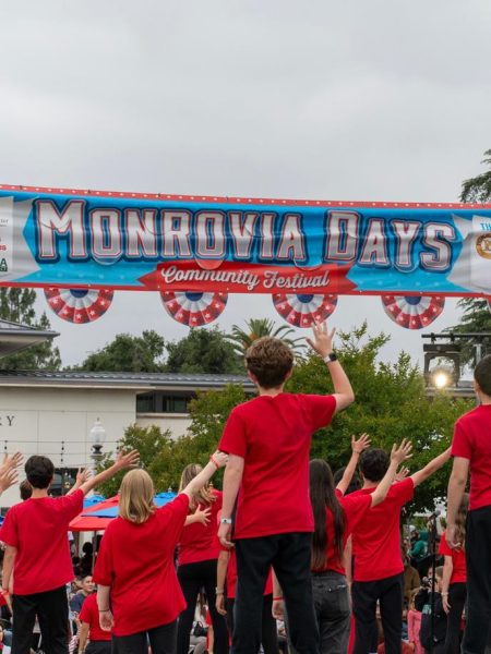 Local students perform during a Monrovia Days event.