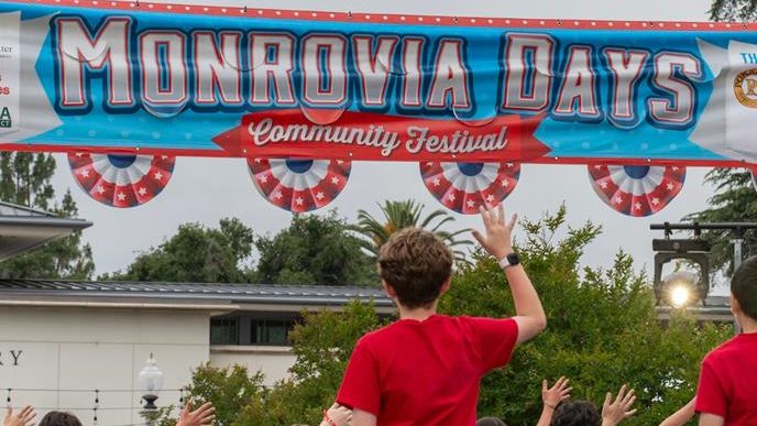Local students perform during a Monrovia Days event.