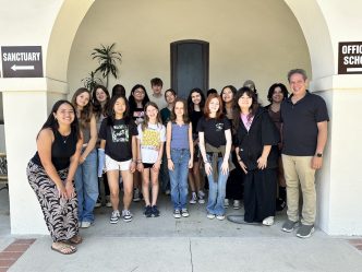 Pasadena Chorale’s 2024 SummerSing students at Altadena Community Church, the program’s former home.