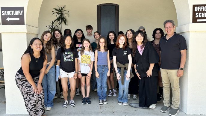 Pasadena Chorale’s 2024 SummerSing students at Altadena Community Church, the program’s former home.