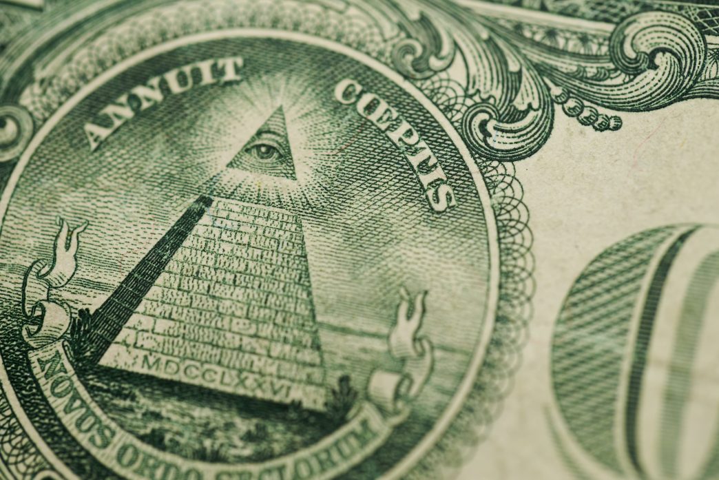 The back of a $1 bill.
