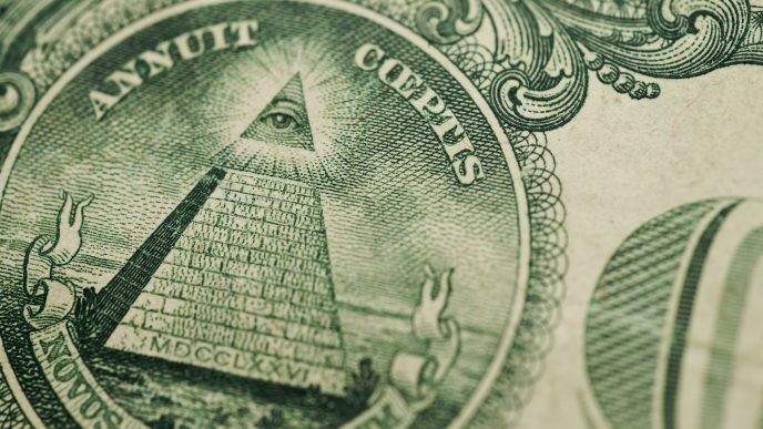 The back of a $1 bill.