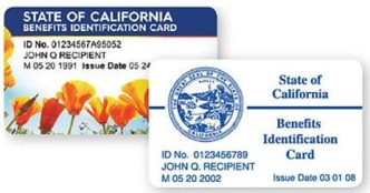 Medi-Cal cards.