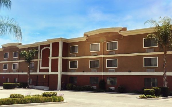 The All Star Lodge in San Bernardino is a former hotel that provide temporary housing for people experiencing homelessness.