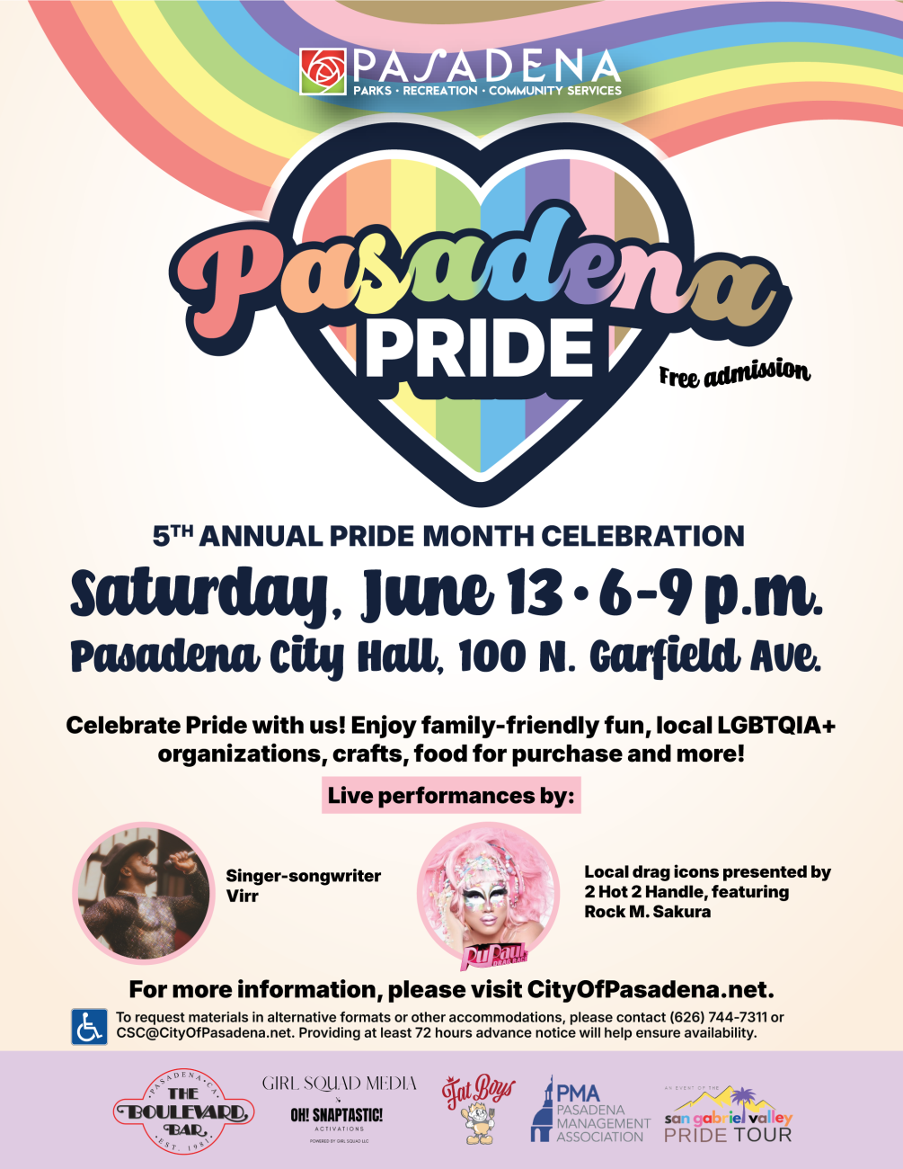 Pasadena Pride Month Celebration