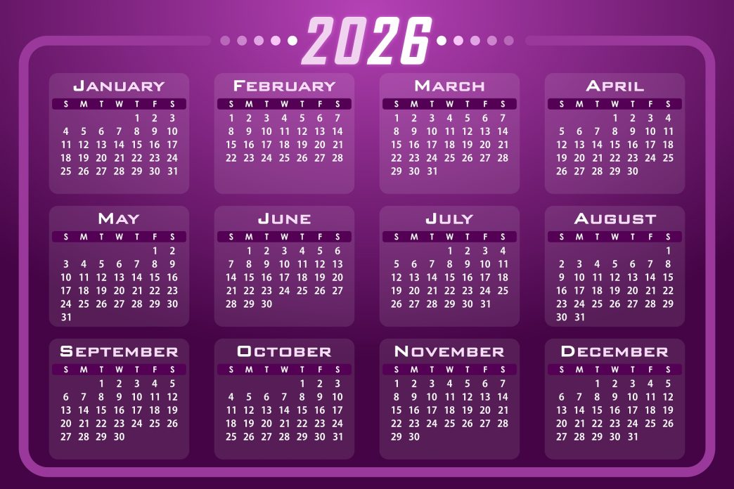 2026 Calendar.