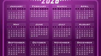 2026 Calendar.