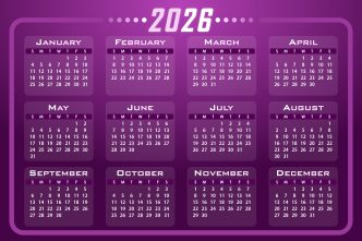 2026 Calendar.