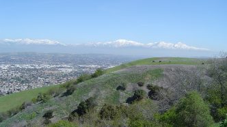 The San Gabriel Valley, as seen from the Puente Hills.