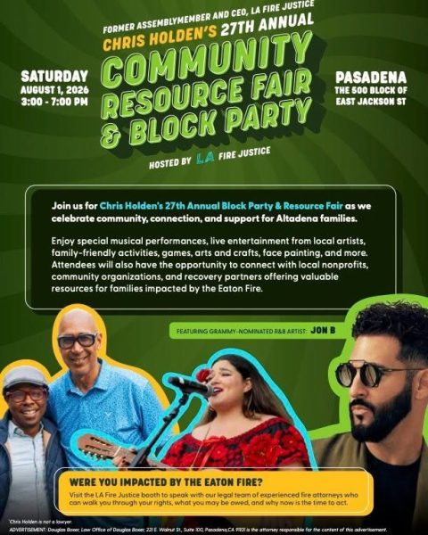 Chris Holden's annual Block Party and Resource Fair.