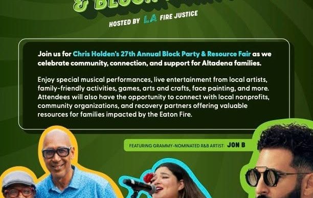 Chris Holden's annual Block Party and Resource Fair.