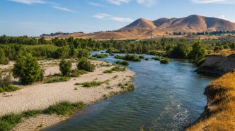 The Santa Ana River.