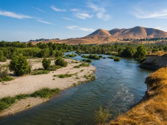 The Santa Ana River.