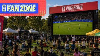The Los Angeles World Cup 26 Fan Zone at Los Angeles County's Whittier Narrows Recreation Area.