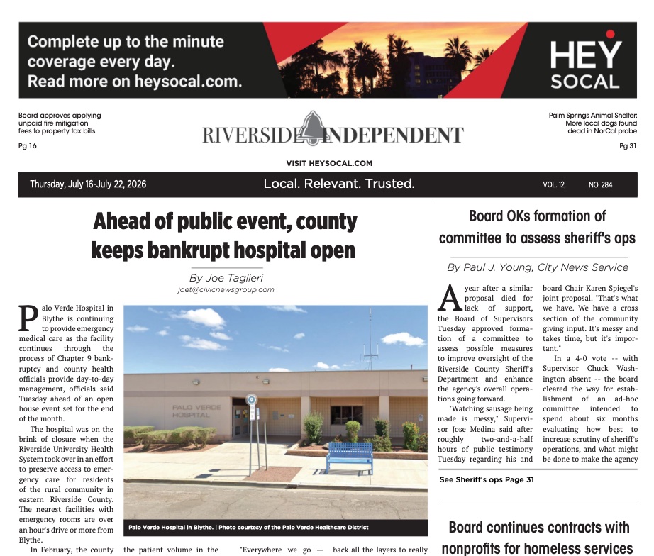 Riverside Independent.