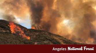 Angeles National Forest fire.