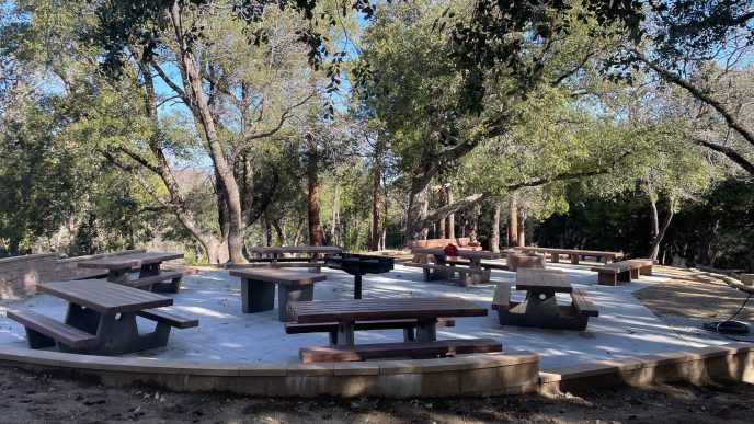 A picnic area in the Cleveland National Forest, which spans Orange, Riverside and San Diego counties.