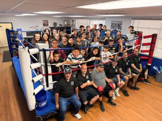 Members of the Azusa Youth Boxing Club.