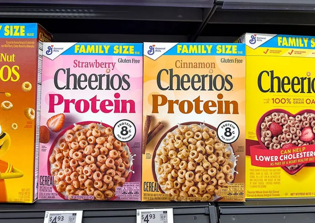 Cereal, groceries.
