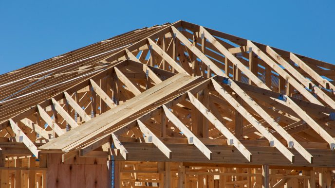 New housing starts, construction, building.