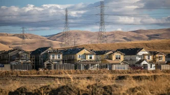 New homes under construction in Mountain House on May 28, 2022.