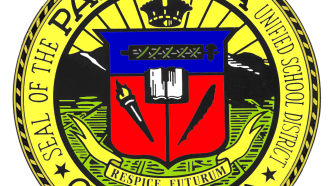 The seal of the Pasadena Unified School District.