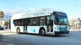 A Pasadena Transit bus.