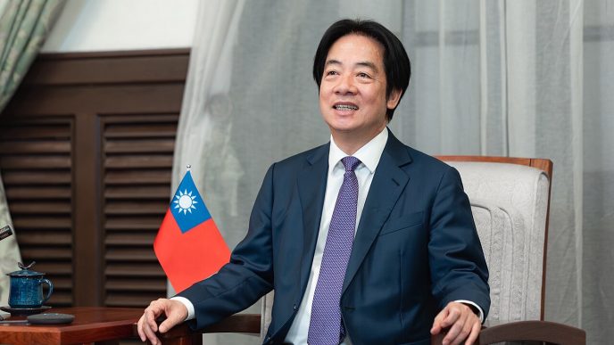 Taiwan President Lai Ching-te, whose son was the target of the espionage, attends a New York Times event in December 2025.