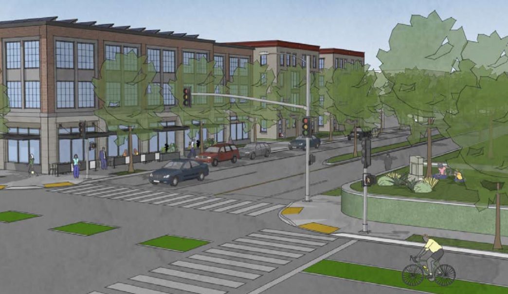 A artist's concept of the proposed Black Legacy District in northwestern Pasadena.