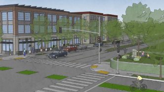 A artist's concept of the proposed Black Legacy District in northwestern Pasadena.