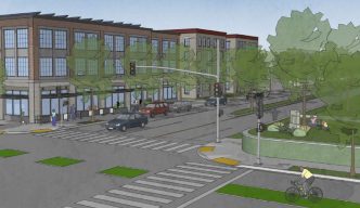 A artist's concept of the proposed Black Legacy District in northwestern Pasadena.